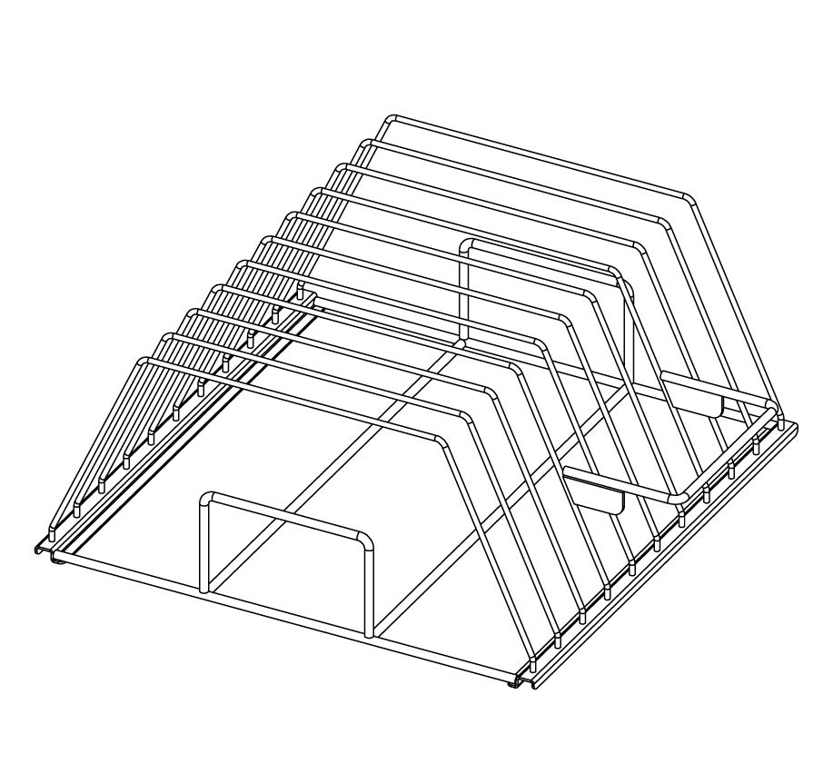 PLÅTSTÄLL 50x50 för DISKMASKIN 