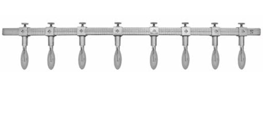 DRAGSPORRE JUSTERBAR SLÄT ø55mm 8-radig