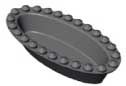 STEGEPLADE Pavoni Cookmatic OVAL 30stk 68x34x15mm
