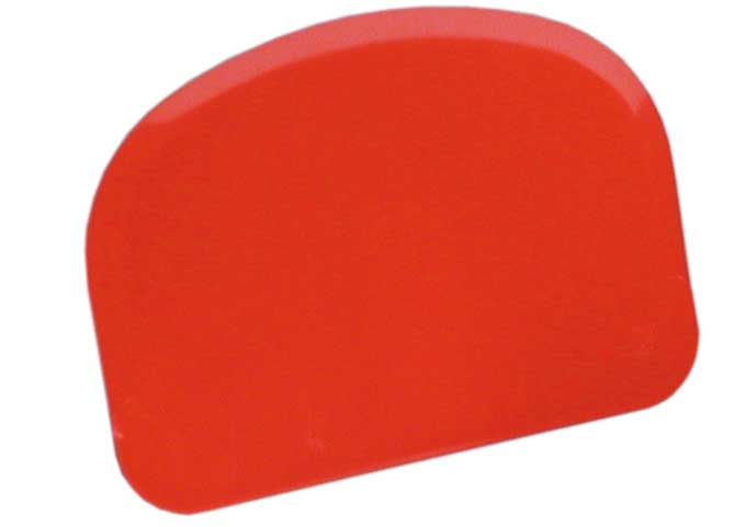 SKRABER 120x80mm 1 langside KONVEX 2 små runde hjørner 