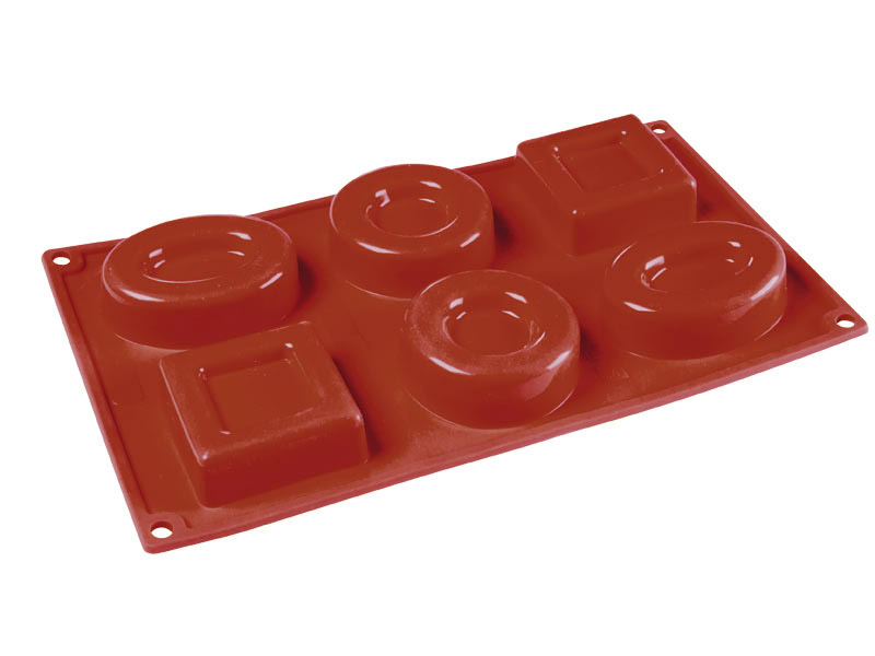 SILIKONEFORM GN1/3 MIKS RUND/OVAL/FIRKANT SAVARIN 75ml 
