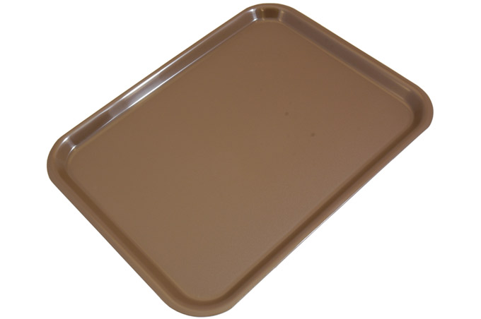 SERVING TRAY CAFÉ 28x36 BROWN **OUTLET**