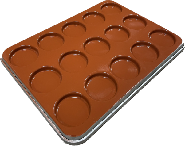 HAMBURGERPLADE 45x60 ø102mm RilonElast