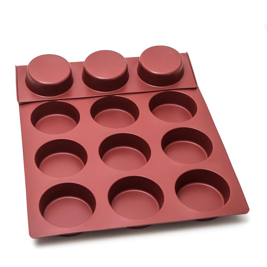 SILICONE MAT 40x60 ROUND 15st ø100mm