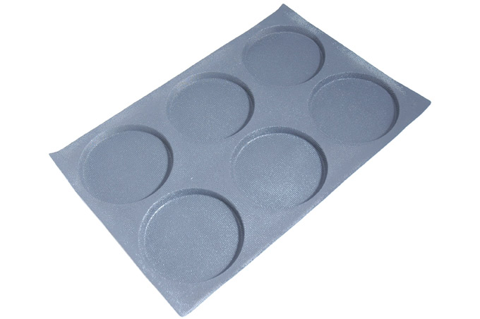 SILIKONMATTE 40x60 RUND 6stk ø166mm 