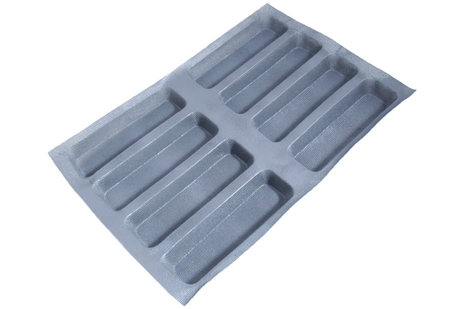 SILIKONMATTE 40x60 REKTANGULÆR 8stk 240mm