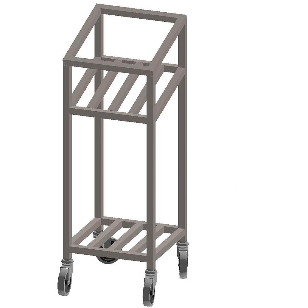 TABLE TROLLEY 37x37 2 SHELVES