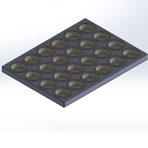 [FORX-2212007] MUFFINSPLATE 45x60 ø80mm **OUTLET**