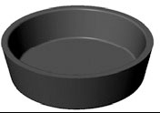 [PI-PIASTRA-13] STEKPLATTA Pavoni Cookmatic RUND 16st ø68x18mm