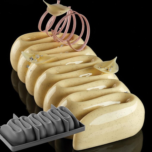 [PI-KE039S] SILICONE MOULD HONORÉ 230mm Pavoni 3D