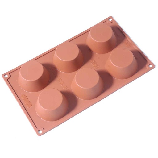 [PI-FR065] SILIKONFORM GN1/3 RUND MUFFIN 6st ø70mm