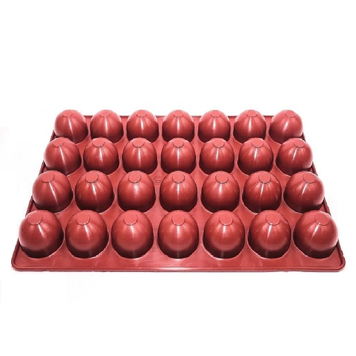 [MA-011681] SILIKONMATTE 20x30 SFÆR KULA 28stk ø35mm 