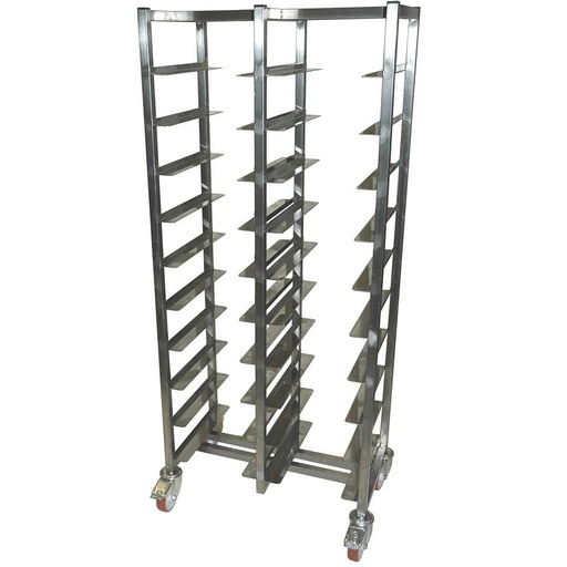 [SRRX-BVD2836] SERVING TRAY TROLLEY CAFÉ 28x36 DOUBLE 10+10-rung